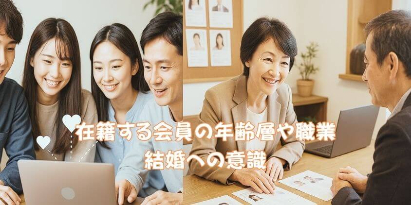 「ツヴァイ」と「リングベル」の会員層とマッチングの質
