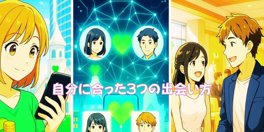 出会い方は3通り! あなたに合うマッチングスタイル診断