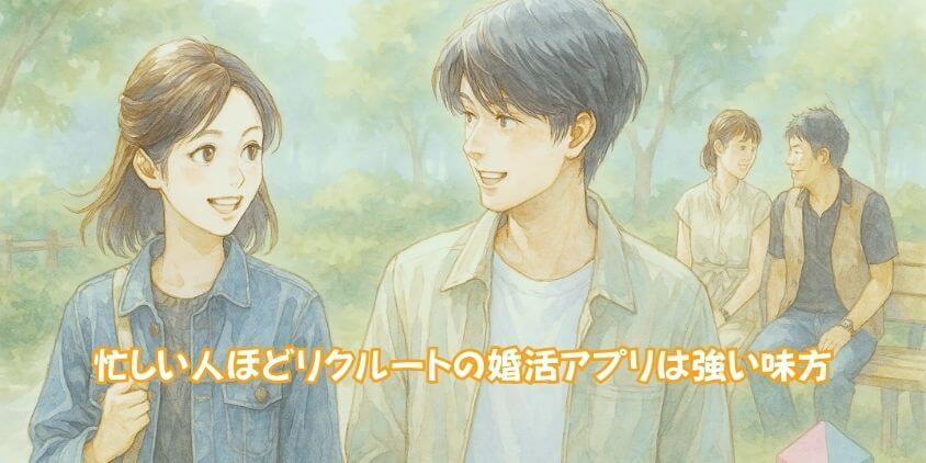 婚活アプリ「リクルート」で理想の出会い