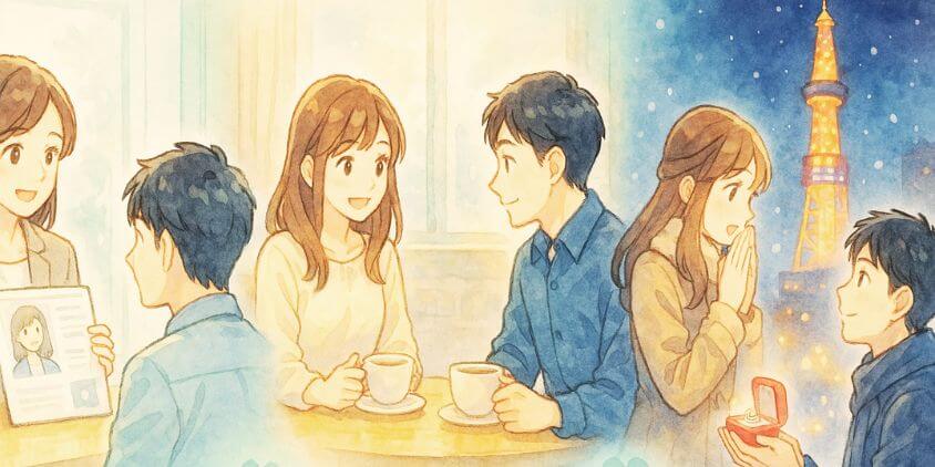 初回から成婚まで! マッチングおよびお見合いの進行