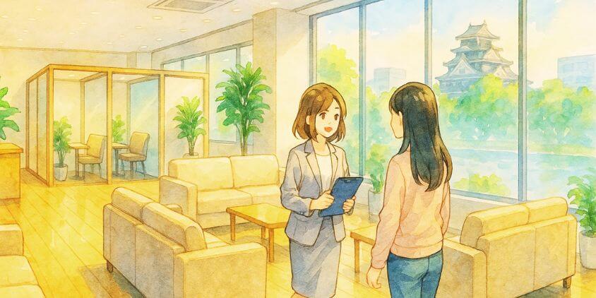 店舗所在地と施設で快適な相談