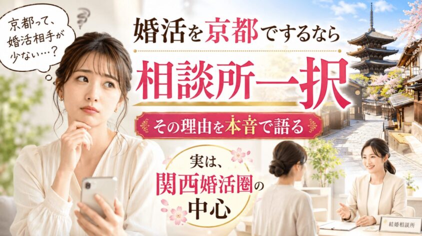 婚活を京都でするなら相談所一択、その理由を本音で語る