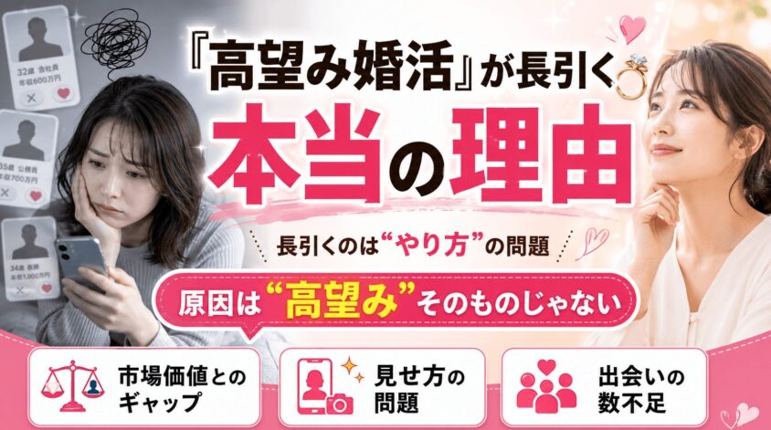 「高望み婚活」が長引く本当の理由