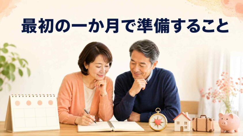 最初の一か月で準備すること